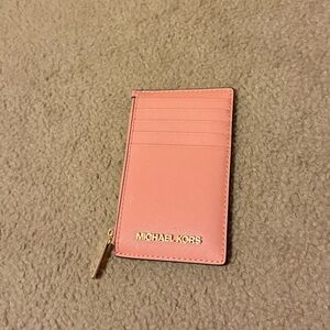 Michael Kors Blush Pink Card Holder